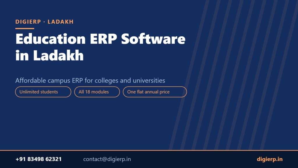 DigiERP campus ERP software for colleges and universities in Ladakh