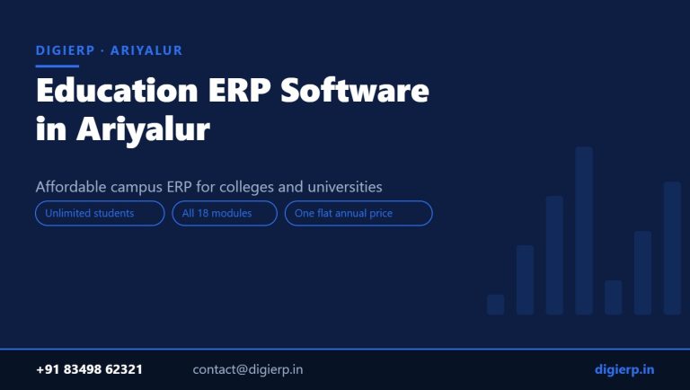 DigiERP campus ERP software for colleges and universities in Ariyalur