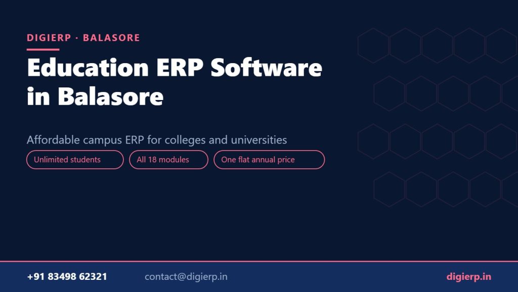 DigiERP campus ERP software for colleges and universities in Balasore