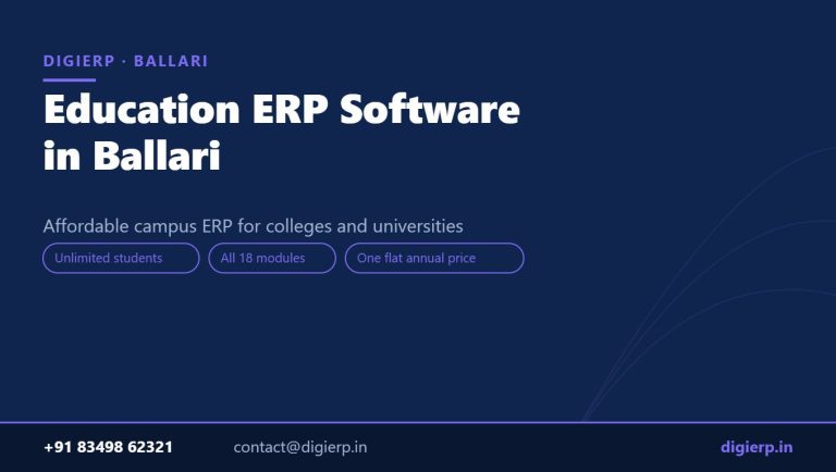 DigiERP campus ERP software for colleges and universities in Ballari