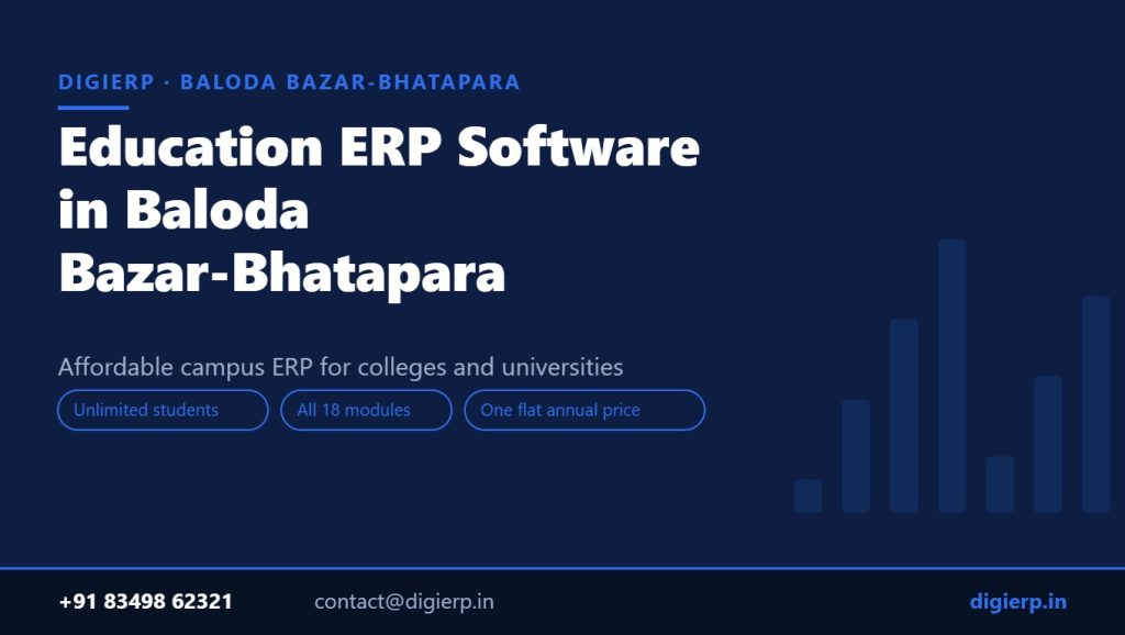 DigiERP campus ERP software for colleges and universities in Baloda Bazar-Bhatapara