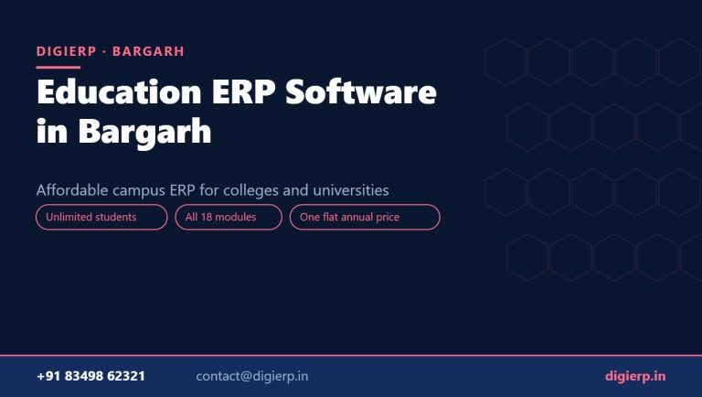 DigiERP campus ERP software for colleges and universities in Bargarh