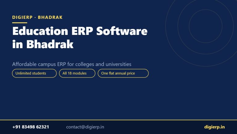 DigiERP campus ERP software for colleges and universities in Bhadrak