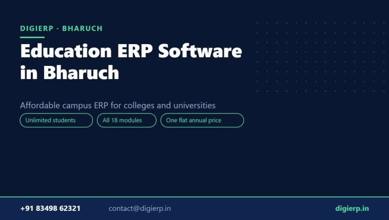 DigiERP campus ERP software for colleges and universities in Bharuch
