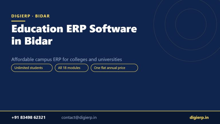 DigiERP campus ERP software for colleges and universities in Bidar
