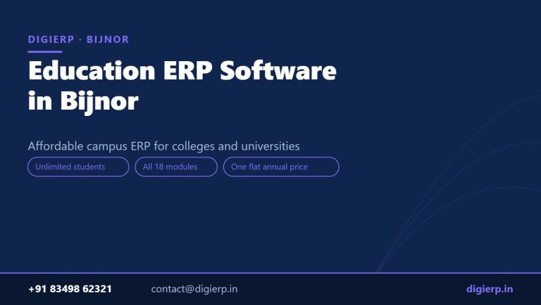 DigiERP campus ERP software for colleges and universities in Bijnor