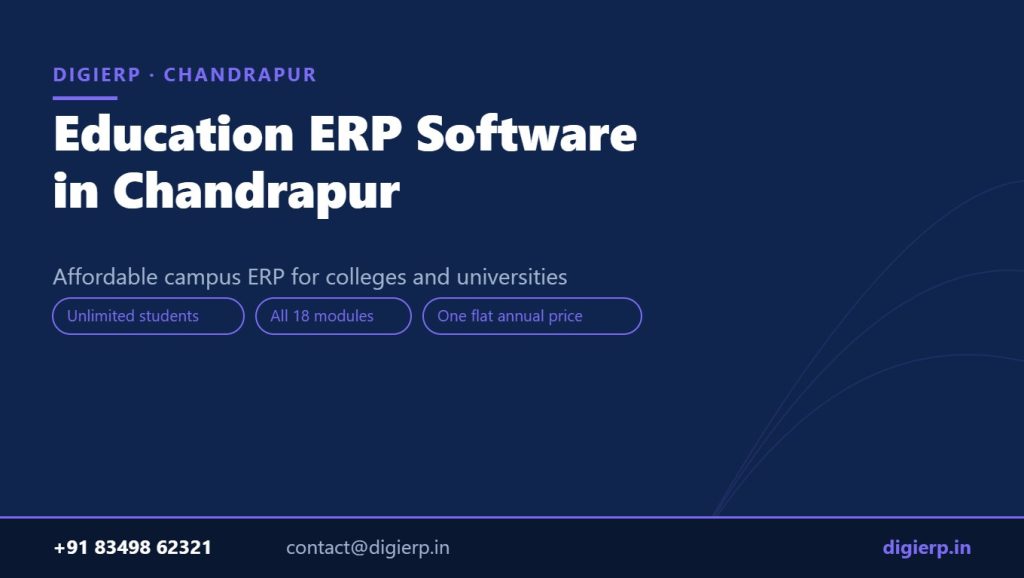DigiERP campus ERP software for colleges and universities in Chandrapur