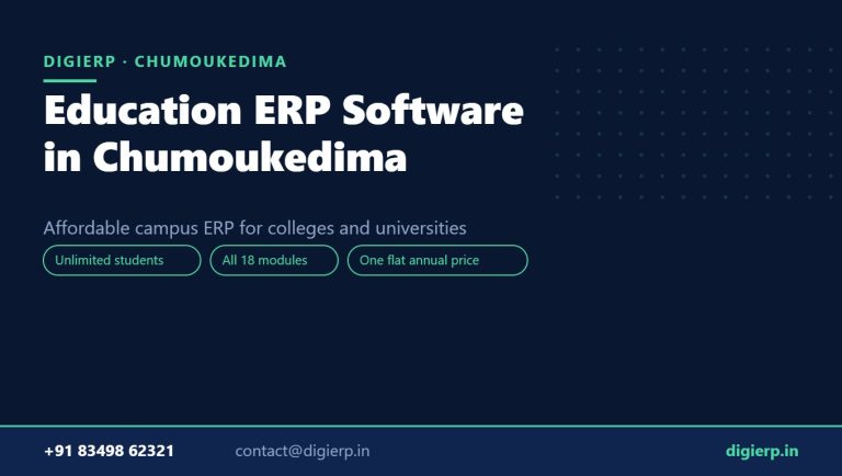DigiERP campus ERP software for colleges and universities in Chumoukedima