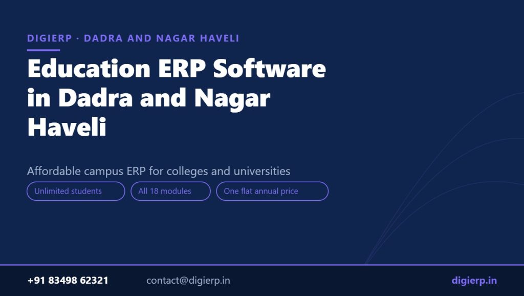 DigiERP campus ERP software for colleges and universities in Dadra and Nagar Haveli