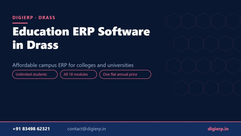 DigiERP campus ERP software for colleges and universities in Drass