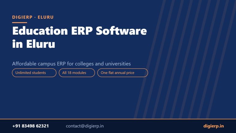 DigiERP campus ERP software for colleges and universities in Eluru