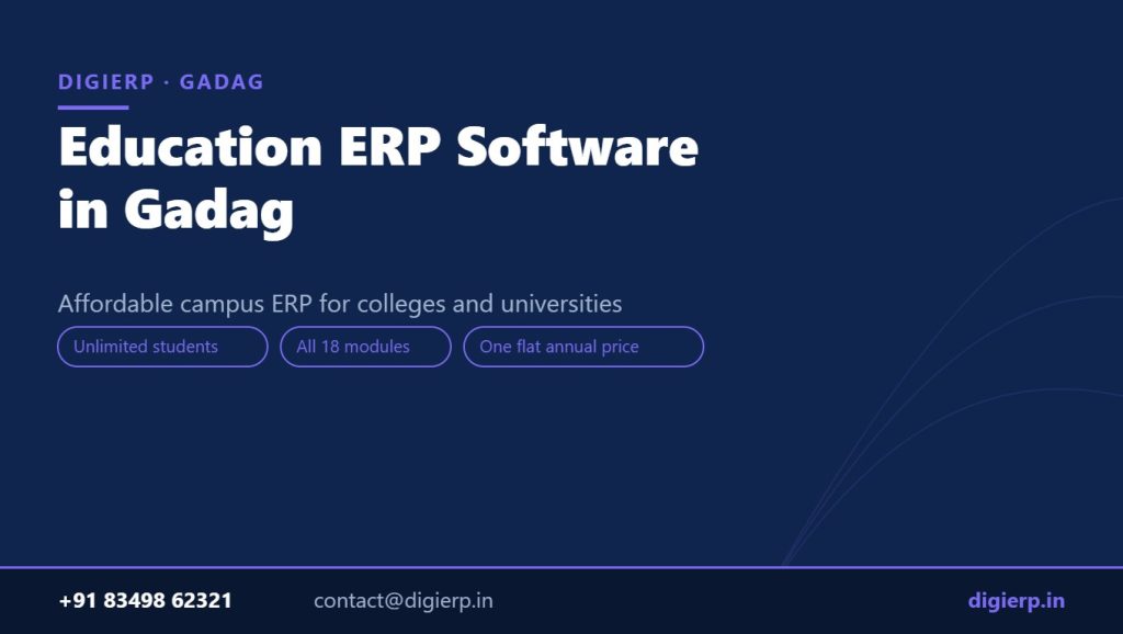 DigiERP campus ERP software for colleges and universities in Gadag