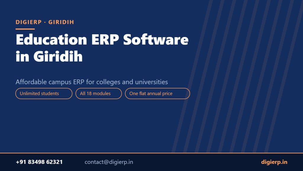 DigiERP campus ERP software for colleges and universities in Giridih