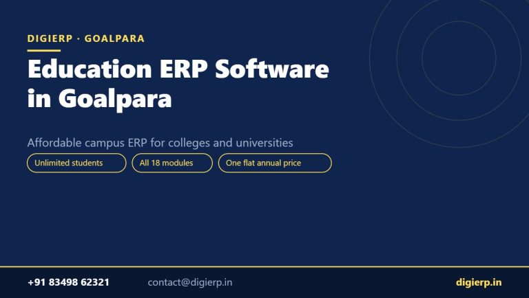 DigiERP campus ERP software for colleges and universities in Goalpara