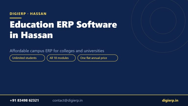 DigiERP campus ERP software for colleges and universities in Hassan