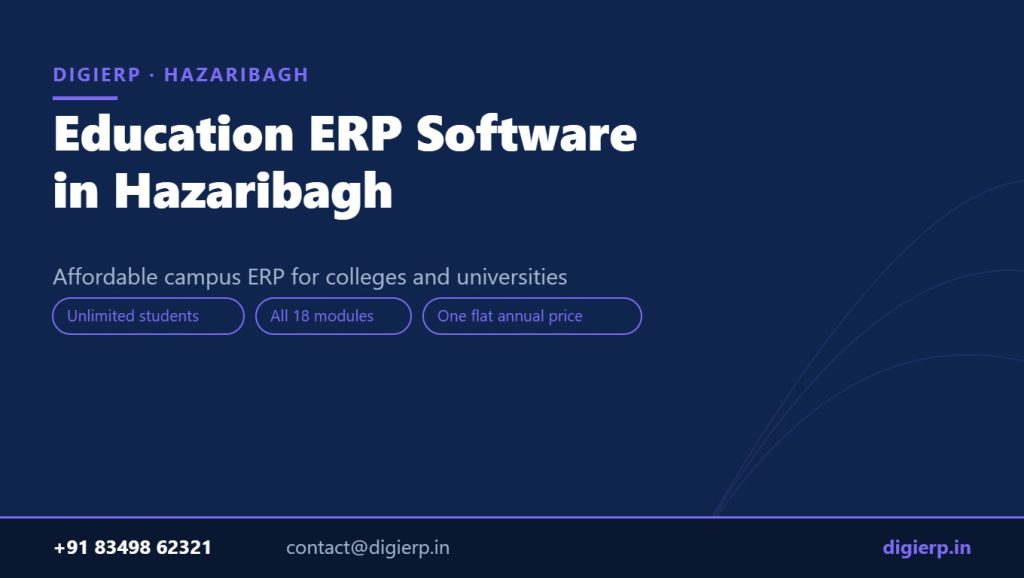 DigiERP campus ERP software for colleges and universities in Hazaribagh