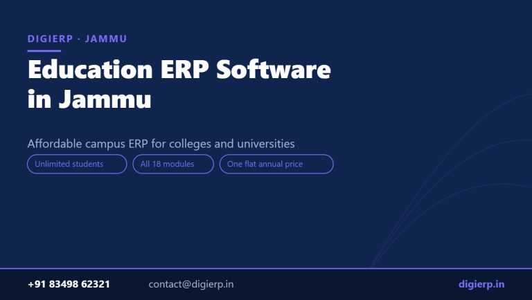 DigiERP campus ERP software for colleges and universities in Jammu