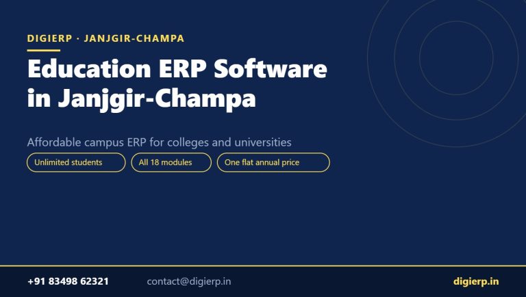 DigiERP campus ERP software for colleges and universities in Janjgir-Champa