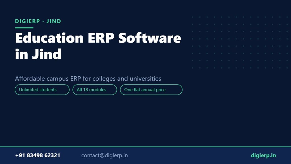 DigiERP campus ERP software for colleges and universities in Jind
