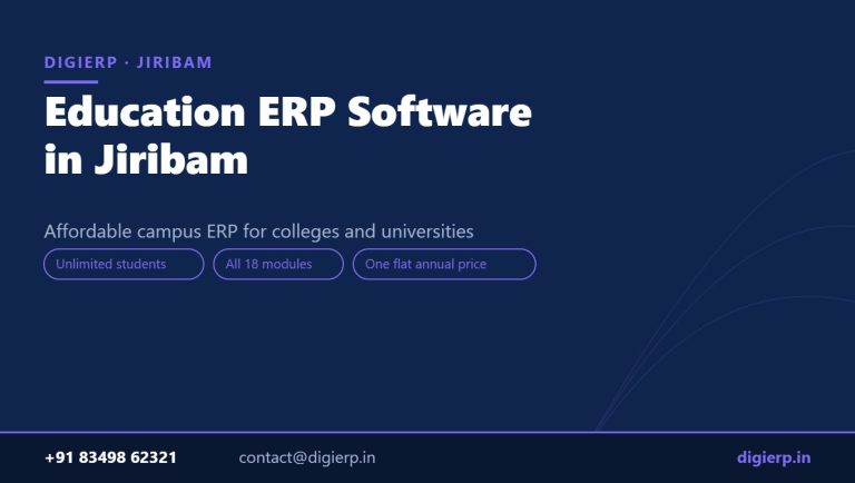 DigiERP campus ERP software for colleges and universities in Jiribam