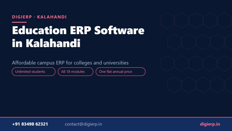 DigiERP campus ERP software for colleges and universities in Kalahandi