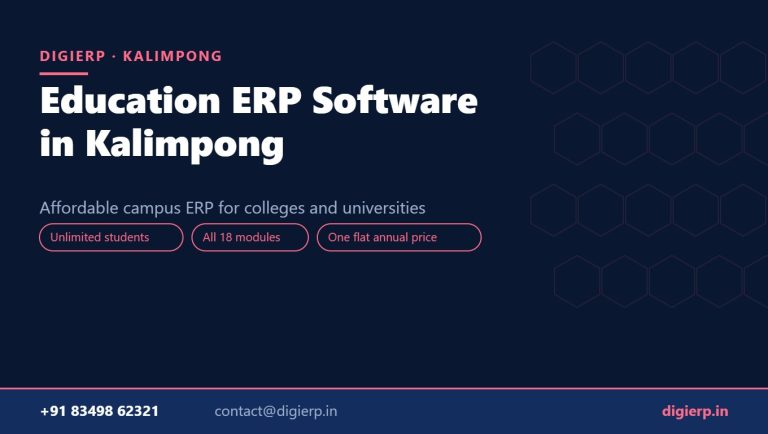 DigiERP campus ERP software for colleges and universities in Kalimpong