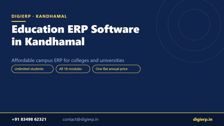 DigiERP campus ERP software for colleges and universities in Kandhamal