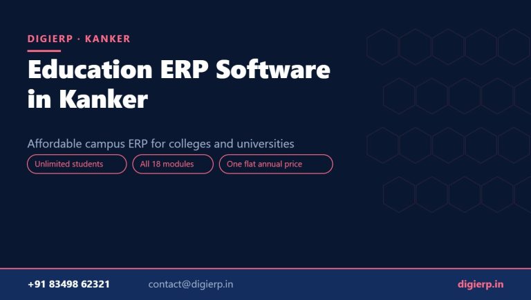 DigiERP campus ERP software for colleges and universities in Kanker