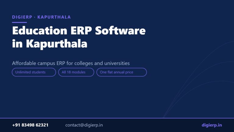 DigiERP campus ERP software for colleges and universities in Kapurthala