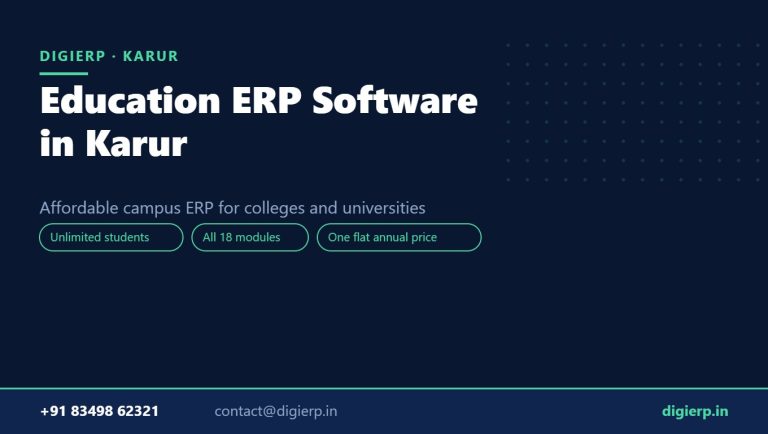 DigiERP campus ERP software for colleges and universities in Karur