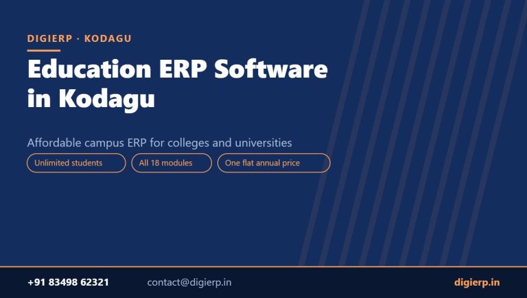 DigiERP campus ERP software for colleges and universities in Kodagu