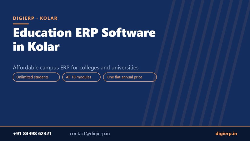DigiERP campus ERP software for colleges and universities in Kolar