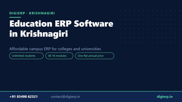 DigiERP campus ERP software for colleges and universities in Krishnagiri