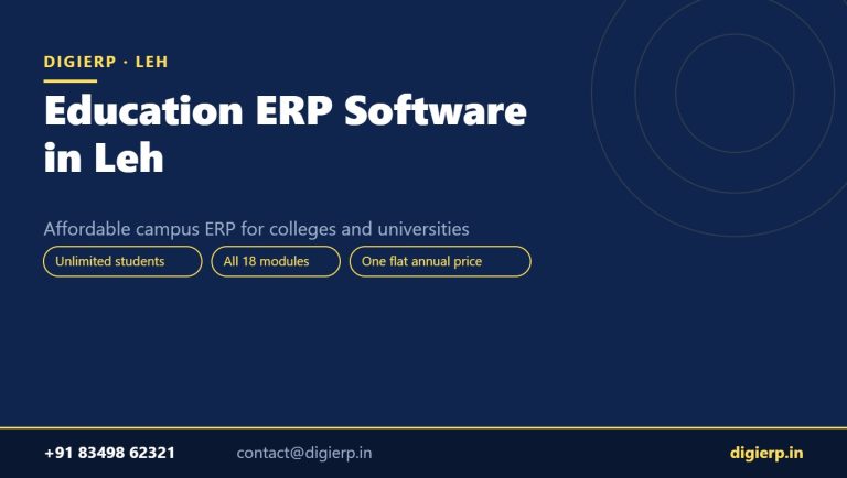 DigiERP campus ERP software for colleges and universities in Leh