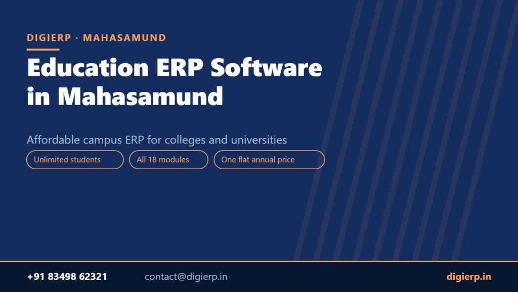 DigiERP campus ERP software for colleges and universities in Mahasamund