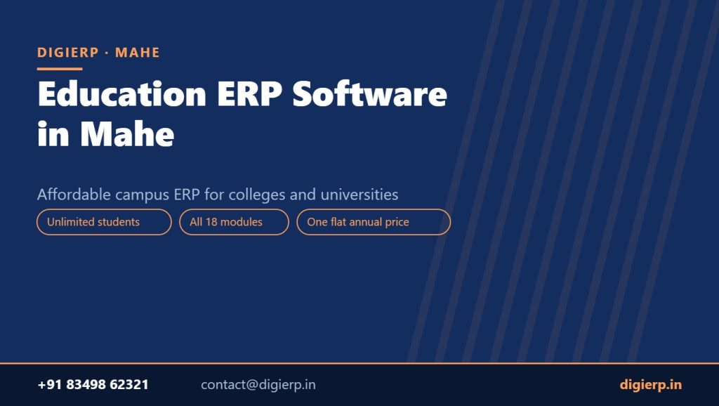 DigiERP campus ERP software for colleges and universities in Mahe