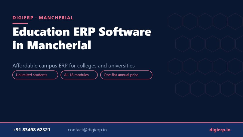 DigiERP campus ERP software for colleges and universities in Mancherial