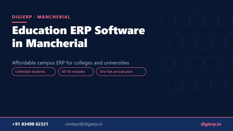 DigiERP campus ERP software for colleges and universities in Mancherial