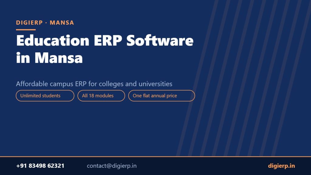DigiERP campus ERP software for colleges and universities in Mansa