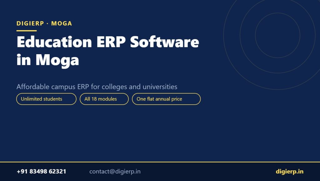 DigiERP campus ERP software for colleges and universities in Moga