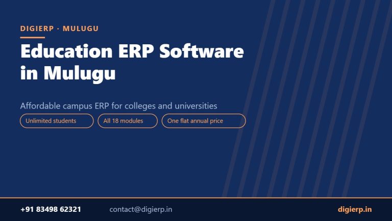 DigiERP campus ERP software for colleges and universities in Mulugu