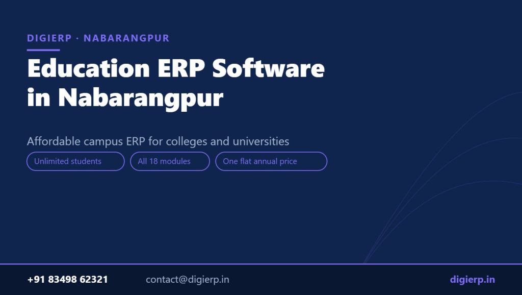 DigiERP campus ERP software for colleges and universities in Nabarangpur
