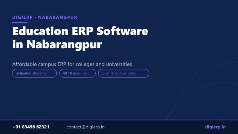 DigiERP campus ERP software for colleges and universities in Nabarangpur