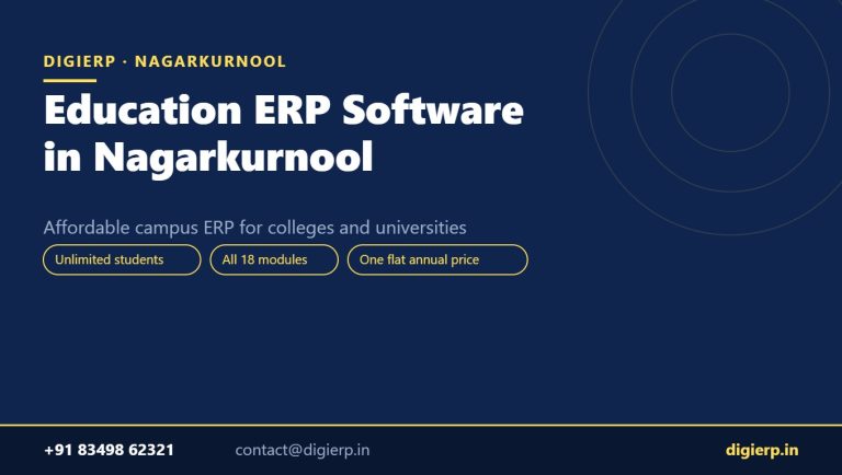 DigiERP campus ERP software for colleges and universities in Nagarkurnool