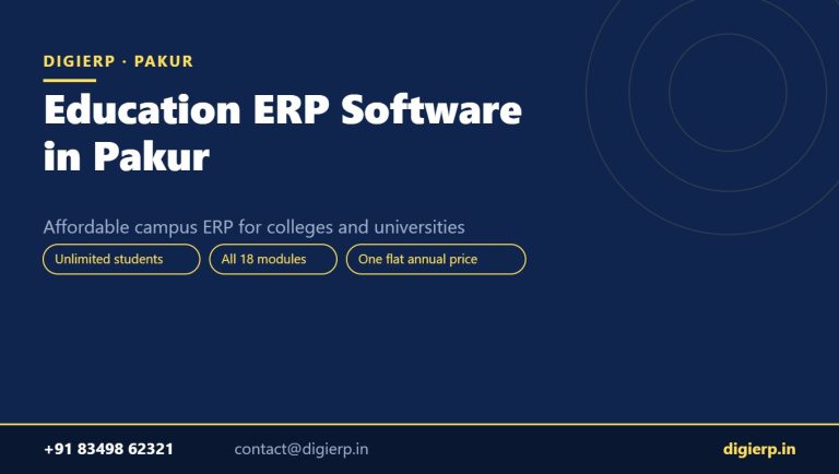 DigiERP campus ERP software for colleges and universities in Pakur