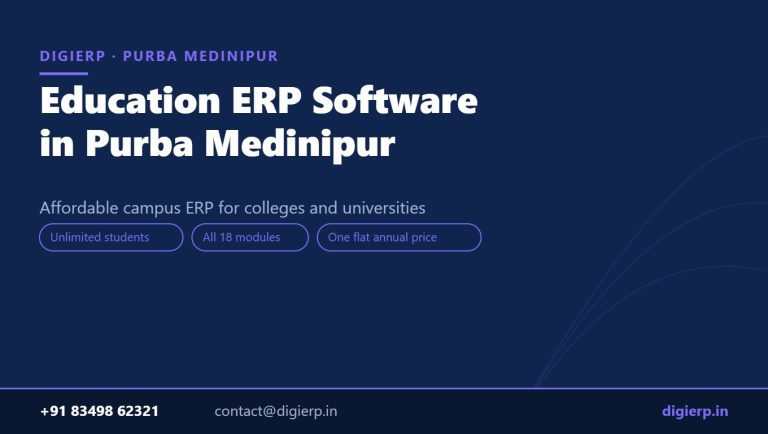 DigiERP campus ERP software for colleges and universities in Purba Medinipur