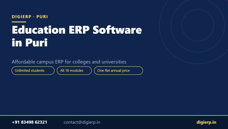 DigiERP campus ERP software for colleges and universities in Puri