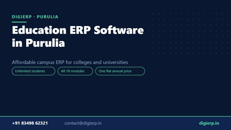 DigiERP campus ERP software for colleges and universities in Purulia