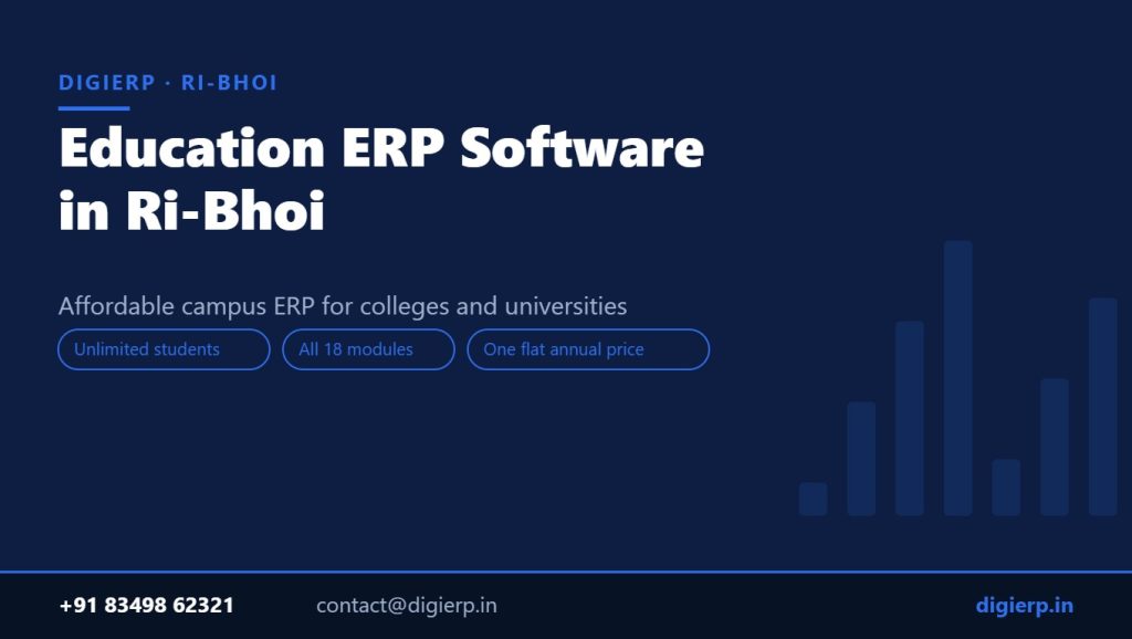 DigiERP campus ERP software for colleges and universities in Ri-Bhoi