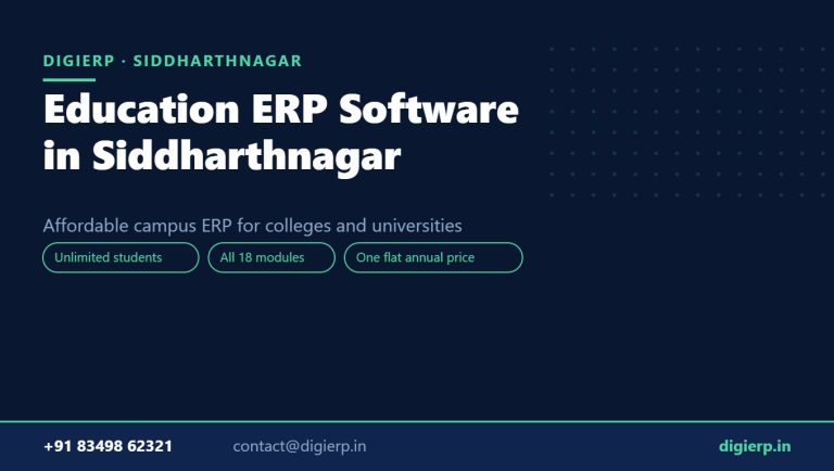 DigiERP campus ERP software for colleges and universities in Siddharthnagar